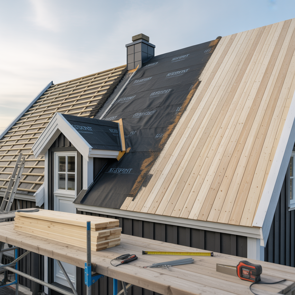 byta raspont pa tak kostnad per m2 tid och fallgropar