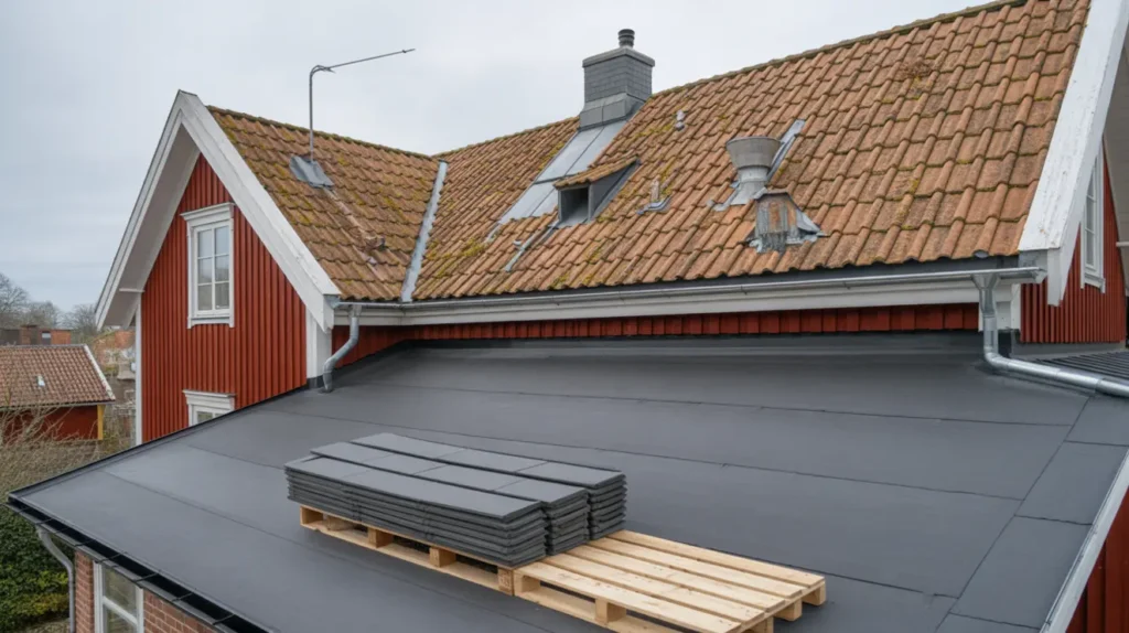 l gga tegeltak shingel betongpannor proffstipsen som ger ett t tt och snyggt villatak